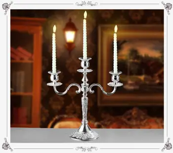 A europa tira 3arm castiçal vela titular de metal suportes de vela de casamento decoração sala de jantar decoração de mesa para a casa ZT125A