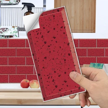 Decoração de parede adesivos do óleo de cozinha-prova de telha adesivos de fácil limpeza removível removível desgaste-resistente waterproof zero-res