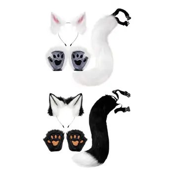 Anime Gato Mascote Gatinho Acessórios Luvas para Cosplay Presentes no Vestido de Fantasia