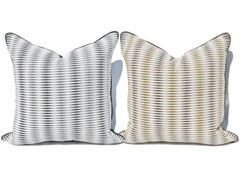 Moda café cinza geométricas decorativos jogar travesseiro/almofadas caso de 45 a 50,moderno europeu incomum capa de almofada de decoração para casa