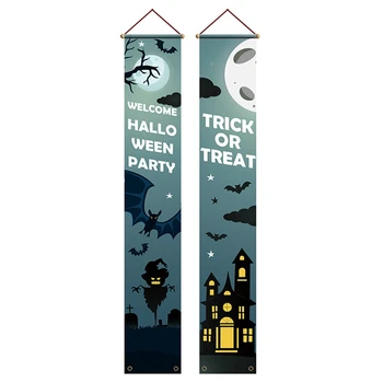 Decoração De Halloween Varanda Sinais,Banner De Boas-Vindas De Suspensão Cia Bandeira, Halloween Hocus Pocus Decorações