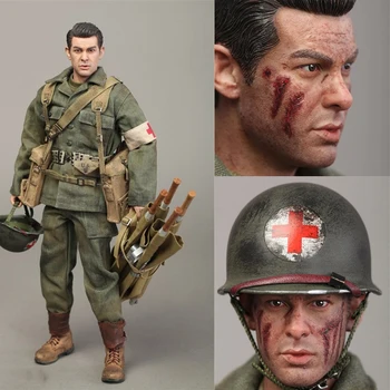 Edição limitada 1/6 do sexo Masculino Soldado de Infantaria da Divisão Médica do Corpo de Dixon segunda guerra mundial Exército dos EUA 77 Figura de Ação do Modelo FEZ A80126